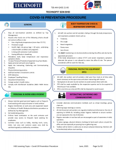 HSE Awareness June 2021 (COVID 19 Prenvention Procedure TSB-AW-QHSE-21-0...-1