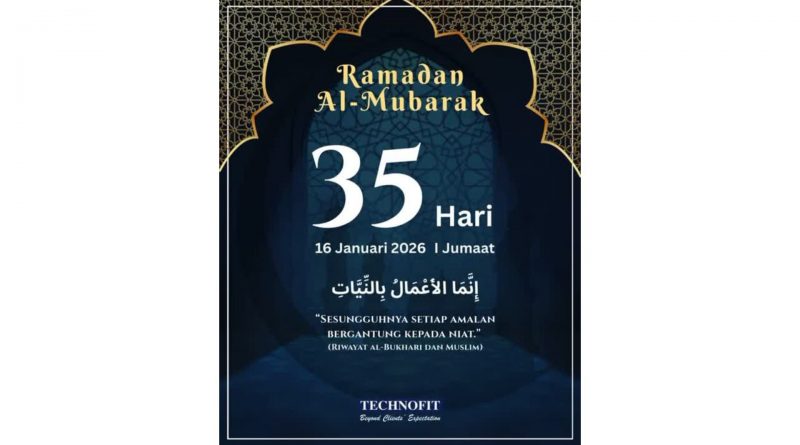 Kiraan Detik Menuju Ramadan 1447H I 2026