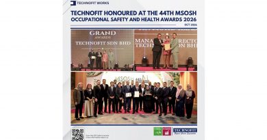 TECHNOFIT HONOURED AT THE 44TH MSOSH OCCUPATIONAL SAFETY AND HEALTH AWARDS 2026 TECHNOFIT HONOURED AT THE 44TH MSOSH OCCUPATIONAL SAFETY AND HEALTH AWARDS 2026
