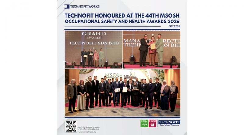 TECHNOFIT HONOURED AT THE 44TH MSOSH OCCUPATIONAL SAFETY AND HEALTH AWARDS 2026